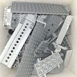 Lego Gray Building Blocks Lot 1.1lbs